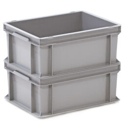 Stacking box plastic stackable all walls closed