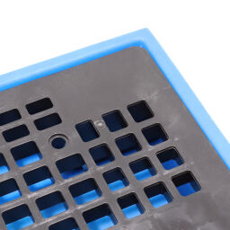 Plastic trays retention basin for 2 x 60 l drums