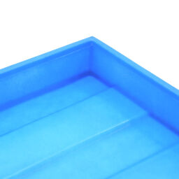 Plastic trays retention basin for 2 x 60 l drums