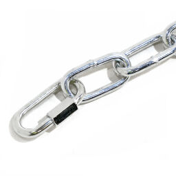 Tilting container accessories chain