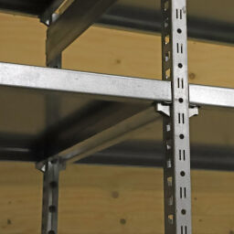 Used static shelving rack complete with accessories