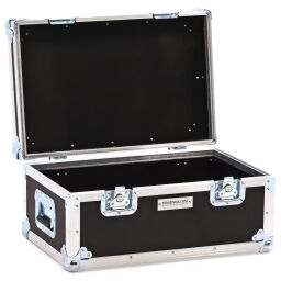 Transportkoffer flightcase mit doppelverschluss und handgriffen