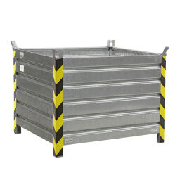 Stapelboxen aus stahl feste konstruktion stapelbehälter 4 wände, mit ce zertifizierung