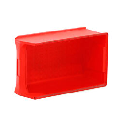 Used storage bin plastic with grip opening stackable