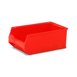 Used storage bin plastic pallet tender grip opening