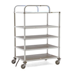 Used shelved trollyes shelved trolley with 4 shelves