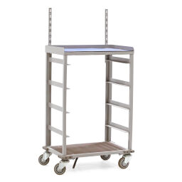 Used shelved trolley without shelves