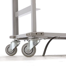 Used shelved trolley without shelves