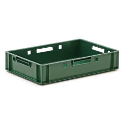 Stacking box plastic stackable e1 meat crate with open handles