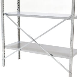 Static shelving rack modular shelving system module a