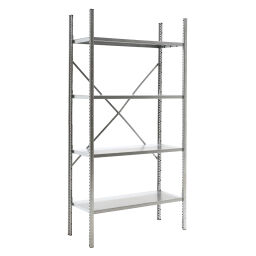 Static shelving rack modular shelving system module b