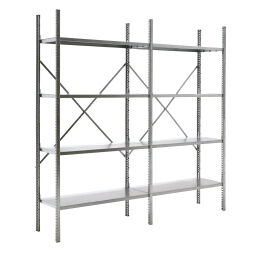 Static shelving rack modular shelving system module d