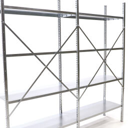 Static shelving rack modular shelving system module d