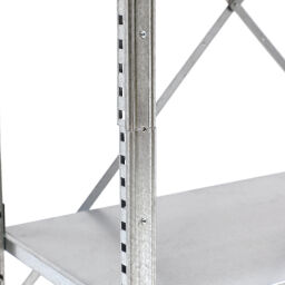 Static shelving rack modular shelving system module d