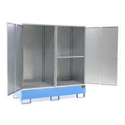 Used hazardous substance depot hazardous materials cabinets with galvanized grid + supporting feet