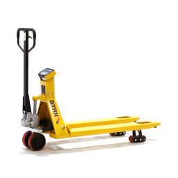 Used hand pallet truck with weighing system lifting height 85-200 mm