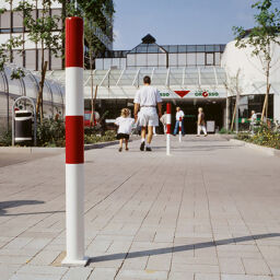 Barriers bumper protection crash protection bollard galvanized, ø 60 mm