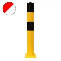 Protection guards bumper protection crash protection bollard red/white