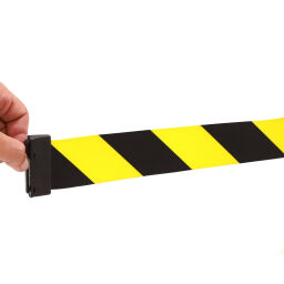 Barriers accessories unit with yellow / black barrier tape