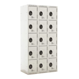 Used warehouse cabinets wardrobe 15 doors (cylinder lock)