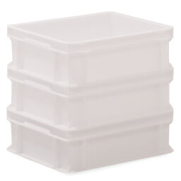 Stacking box plastic stackable all walls closed