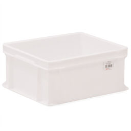 Stacking box plastic stackable all walls closed