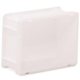 Stacking box plastic stackable all walls closed