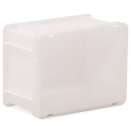 Stacking box plastic stackable all walls closed