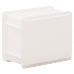 Stacking box plastic stackable all walls closed