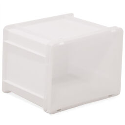 Stacking box plastic stackable all walls closed