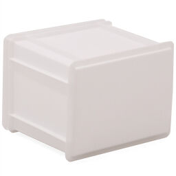 Stacking box plastic stackable all walls closed