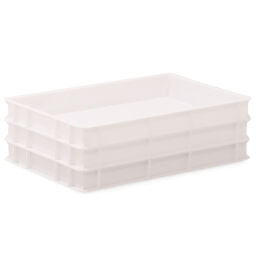 Stacking box plastic stackable all walls closed