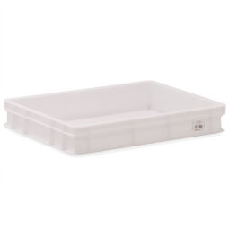 Stacking box plastic stackable all walls closed