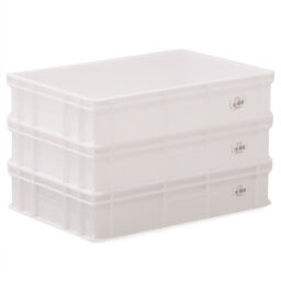 Stacking box plastic stackable all walls closed