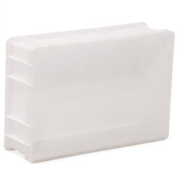 Stacking box plastic stackable all walls closed