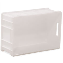 Stacking box plastic stackable all walls closed + open handles