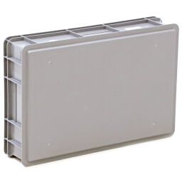 Stacking box plastic stackable all walls closed