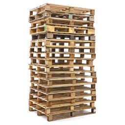 Gebruikte houten pallets blokpallet 4-weg