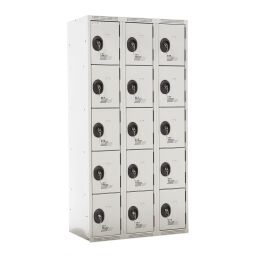 Used warehouse cabinets wardrobe 15 doors (cylinder lock)