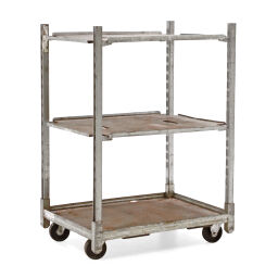 Used flower cart flower cart / danish cart 2 adjustable shelves 