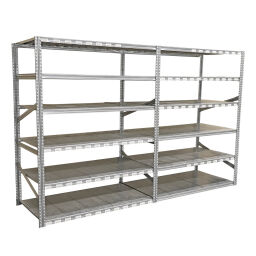 Shelving used static shelving rack 856 complete with accessories