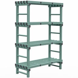 Plastic rack rea plastic rack  euro rack hygienic, 4 shelves