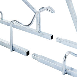 Cycle racks bike rack extension section