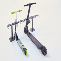 Cycle racks scooter rack 6 piece, floor mounting 