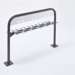 Cycle racks scooter rack 12 piece, floor mounting 