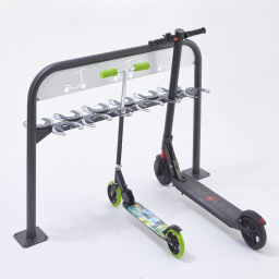 Cycle racks scooter rack 12 piece, floor mounting 