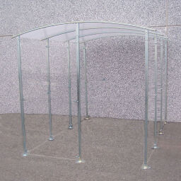 Cycle racks smoking shelter wall model