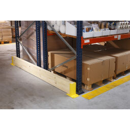 Shelving protection pallet rack collision protector, start/end