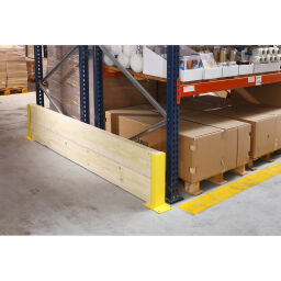 Shelving protection pallet rack collision protector, start/end