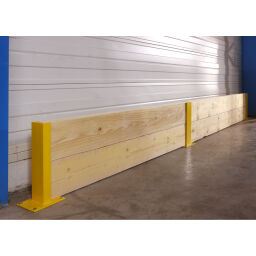 Shelving protection pallet rack collision protector, start/end